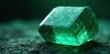 © Ningjing - Close-up of giant emerald gemstone, highlighting its vibrant green color and unique texture , textured surface, close-up