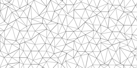 Wall Mural - abstract of simple gray line triangle pattern geometric background. seamless geometric polygonal rep