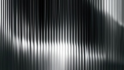 Wall Mural - abstract metallic vertical lines create a reflective, futuristic pattern in shades of black, white, 