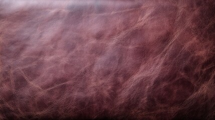 Poster - Textured red vintage leather surface showcases intricate cracks and a worn-out pattern, providing an elegant backdrop with ample copy space for customization