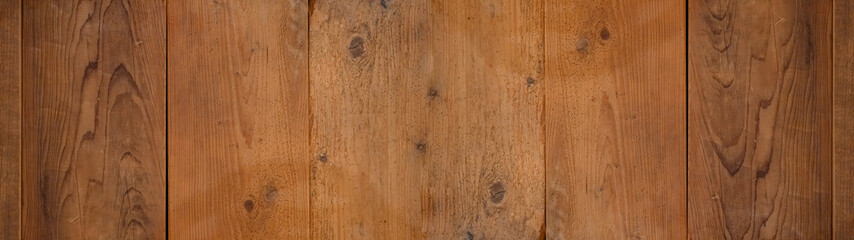 Leinwandbilder - old brown rustic dark wooden texture - wood timber background panorama long banner