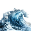 © juwairiya_nameera - Powerful ocean wave crashing with white foam and blue water