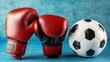 © adiar - Boxing gloves and soccer ball