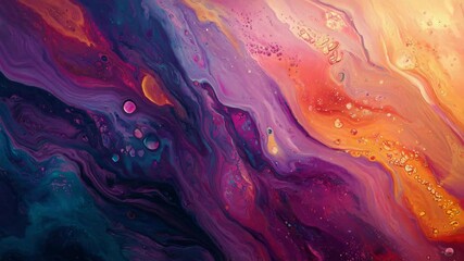 Wall Mural - vibrant colorful abstract painting featuring bold swirls and dynamic patterns in vivid hues and tone