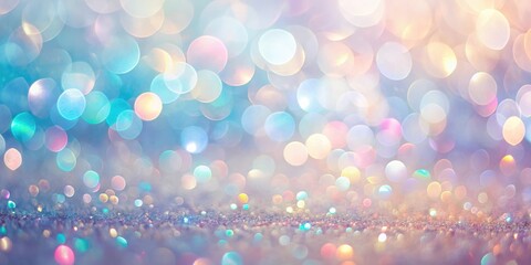 Wall Mural - a dreamy pastel sparkle background with defocused lights and shimmering glitter