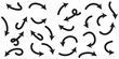 © Top - Curved arrow icons set. curved arrows. arrow symbol collection. vector
