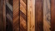 © Taylor - variety of wooden planks in different textures and tones displayed vertically