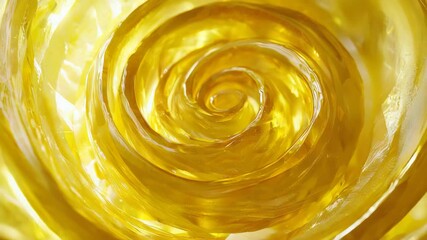 Wall Mural - vibrant yellow swirl abstract art displaying dynamic movement and energy in a colorful design format