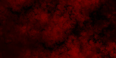 Poster - Abstract fire flame grunge texture background. Bright red space nebula. Dense smoke in red neon light on a dark background. Vintage grunge pattern for design and decoration With space for text.	