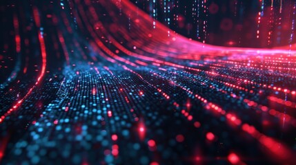 Future technology digital cyberspace data network connections abstract background