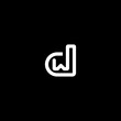 © mugi - letter d and w logo, abstract combination