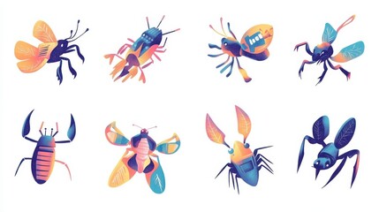 Application software abstract concept vector illustration set. E-commerce development, low code development, IT software testing, online shopping app coding, QA team, bug fixing abstract metaphor. il