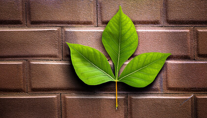 leaf on the wall