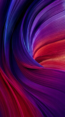 Fototapete - Abstract image of swirling, vibrant purple, red, and blue hues creating a dynamic, flowing texture, showcasing movement and energy