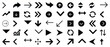 © vector Art - Collection of black arrow icons for web design