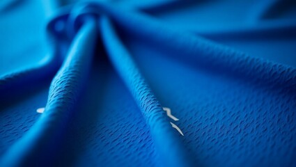 Blue sports clothing fabric football shirt jersey texture



