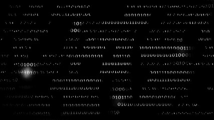 high tech binary data information abstract background, loop animation for programming, computer codi
