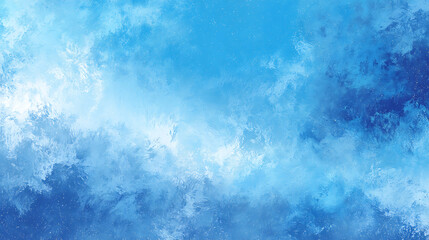 Fototapete - Abstract blue winter background texture
