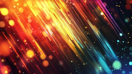 Abstract colorful diagonal light streaks background design red art blue dark blur rays green shiny