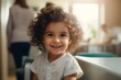 © Vorda Berge - Portrait of a smiling 3 years old patient at dental office