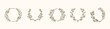 © kawacreative - Set of Simple and Natural Floral Wreath Flower Botanical Rounded Logo Icon for Christmas, Wedding, Greeting Cards, Save The Date, Floral Frame and Greenery Border in Vector
