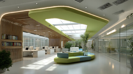Leinwandbilder - Design cool office environment modern