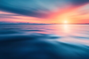 Wall Mural - sea water with bokeh light effect on sunlight