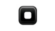 © Cyros - Minimalist Black Square with Rounded Corners and Central Cutout Modern Design Element for User