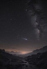 Wall Mural - Dark, inky sky ablaze with countless glittering stars ,  galaxy,  light,  astronomy