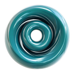 Wall Mural - mesmerizing turquoise vortex formation, a captivating design element with a sense of depth and movem