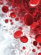 © Natchanok - Red blood cells flowing in a vein artistic representation close up macro view medical illustration blood vessel system
