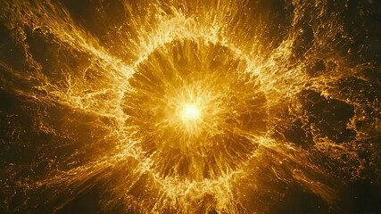 Wall Mural - intense yellow explosion capturing a dramatic burst of fire in a vivid and fiery display of energy
