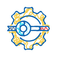 rapid application development software icon doodle illustration
