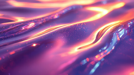 Wall Mural - a vibrant, realistic 4k background featu a mesmerizing side angle view of flowing, colorful textures