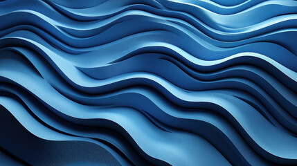 Wall Mural - the mesmerizing 4k side view displays realistic, detailed 3d background wave characteristics with el