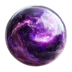 Wall Mural - nebula space in glass sphere, outer galaxy, celestial, cut out transparent