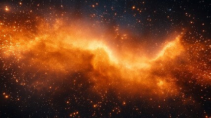 Wall Mural - Epic starfield with millions of stars and glowing cosmic dust, dark fantasy aesthetic,generative ai illustration