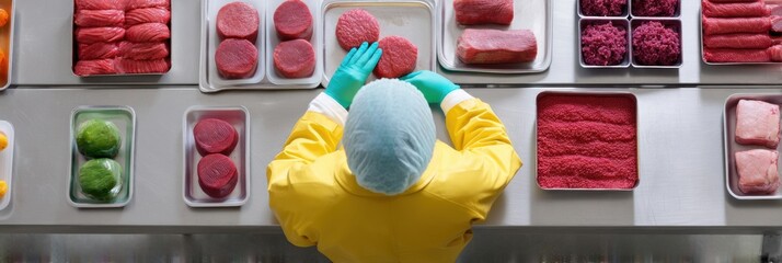 Aufkleber - Hyper-Hygienic Food Production NextGen Industrial Safety and Quality Control in Precision Meat Processing with Advanced Ergonomic Workflow Optimization
