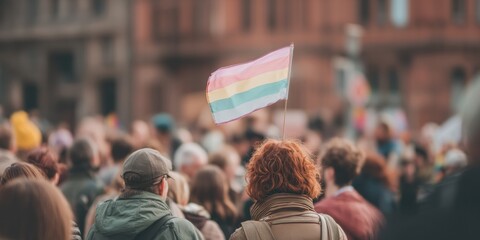 Poster - Intersectional Pride Gen Z Solidarity March Amplifying Transgender Rights Through Vibrant Urban Activism and Inclusive Community Empowerment