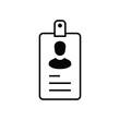 © Amir - Vertical Outline ID Card Icon