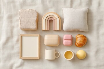 Poster - Minimalist Morning Serenity Neutral-Toned Lifestyle Composition Exploring Soft Textures, Calm Aesthetics, and Intentional Design for Contemporary Home Styling
