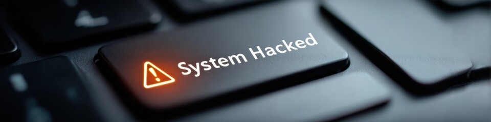 Fototapete - Dark Web Cybersecurity Alert Immersive Digital Threat Visualization with High-Stakes Breach Moment - Enterprise Risk Management and Technological Vulnerability Insights