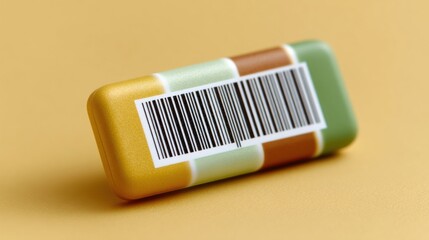 Fototapete - Minimalist Barcode Tracking Sleek Product Identification Solution for Digital Commerce, Supply Chain Optimization, and Global Inventory Management Trends