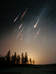 Aufkleber - Cosmic Immersion Epic Meteor Shower Visualization in  Ultra-Resolution - Astronomical Data Storytelling for Next-Gen Science Communication and Environmental Exploration