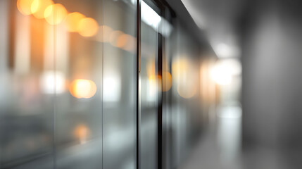 Dynamic business meeting space modern office blurred interior background bright environment