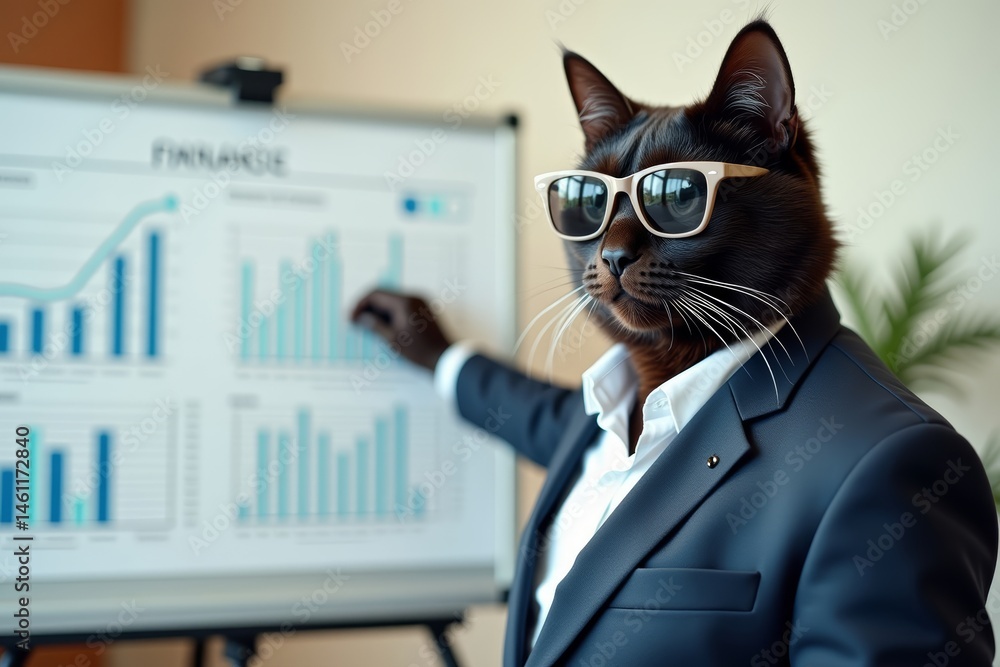 Business Cat Presents: Whiteboard Presentation on Finance Strategy, ERP ...