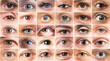 © Alessandro Grandini - Collage of different human eyes showing variety and diversity