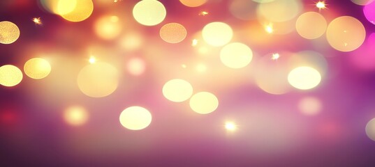Wall Mural - sparkling bokeh background, dreamy pastel colors, abstract festive lights, tranquil celebration
