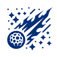 Wall Mural - Cosmic Ball of Fire: A Stunning Meteoroid Artwork