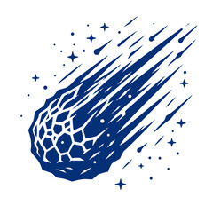Wall Mural - Cosmic Meteoroid: A Stunning Celestial Event in the Night Sky